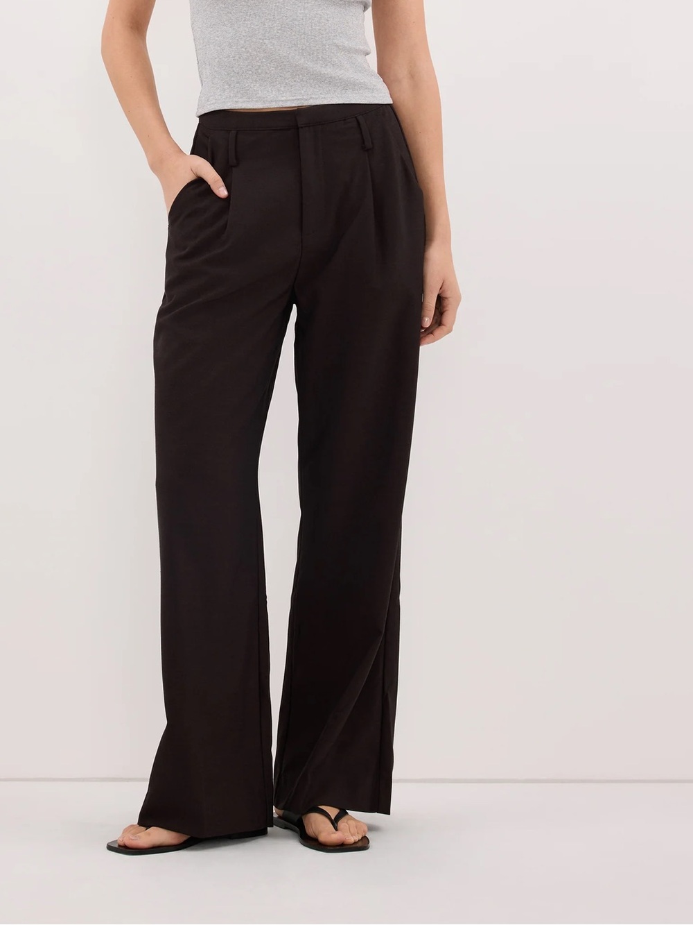 Monique Peat Choc Tailored Pant